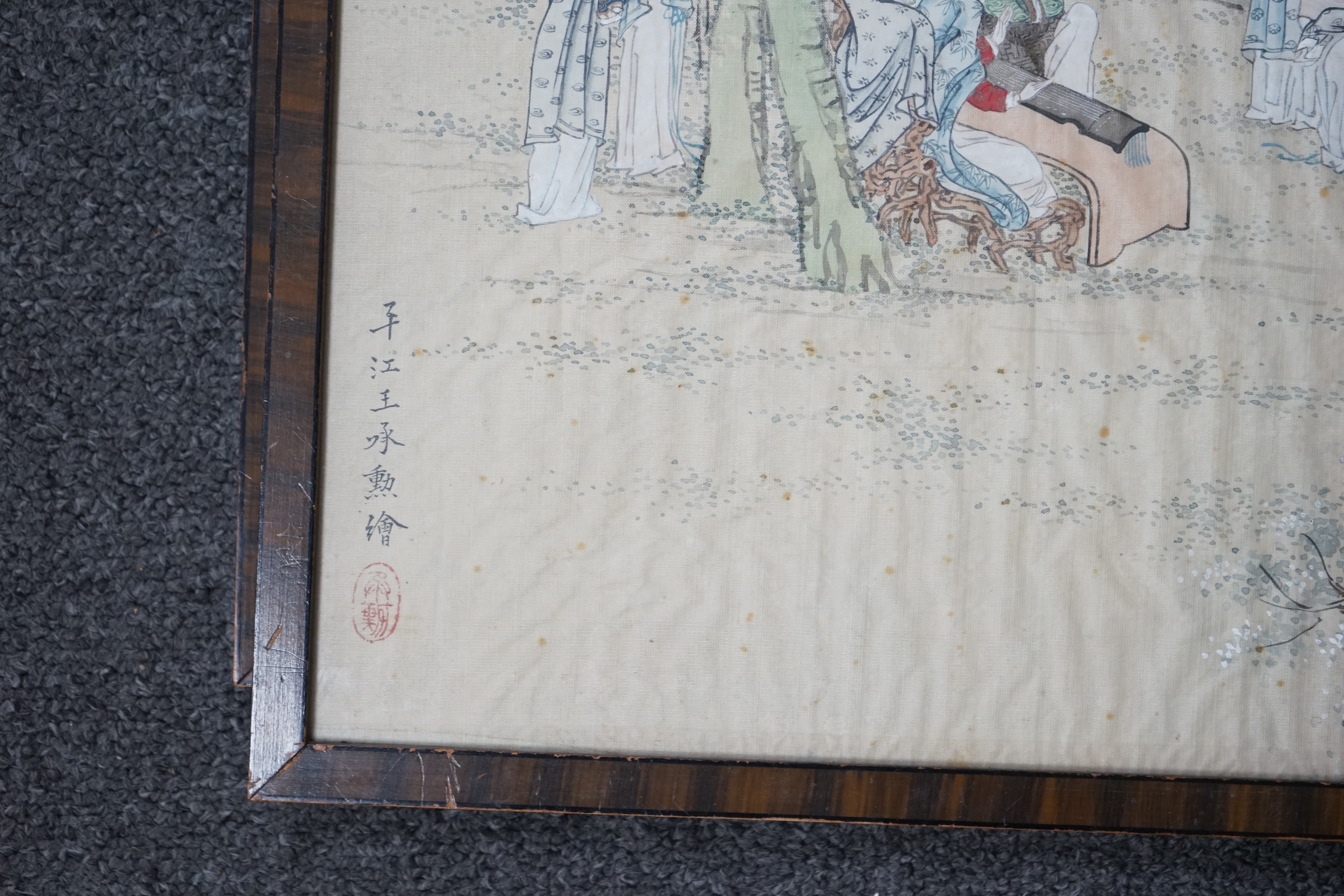 Chinese School, early 20th century, a pair of paintings on silk, festival scenes